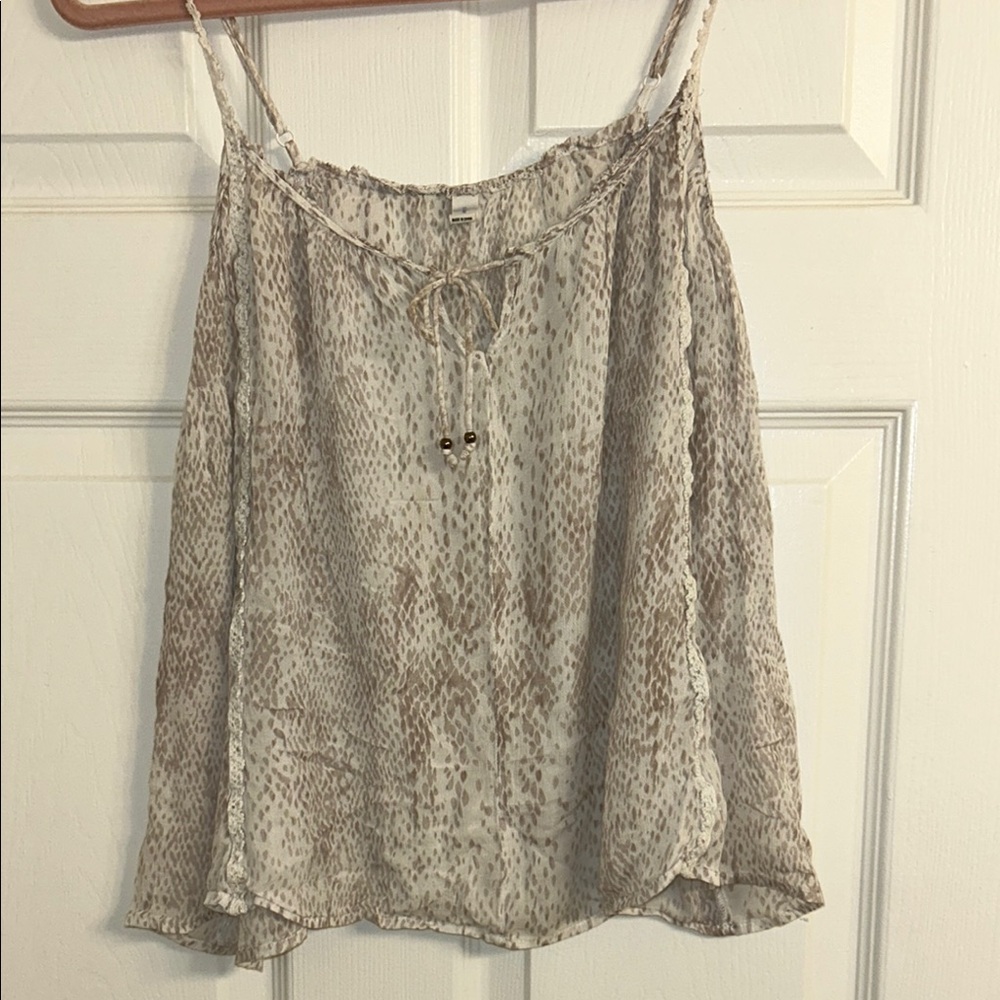 Gentle Fawn Snakeskin Print Sleeveless Top